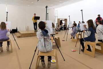 Aufnahme  der Veranstaltung Familientag „Der blaue Reiter“ in der Fondation Beyeler